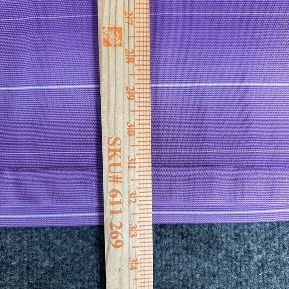 Cutter & Buck Polo Shirt Men 2XL Purple Striped Short Sleeve DryTec Casual Adult - Picture 8 of 8